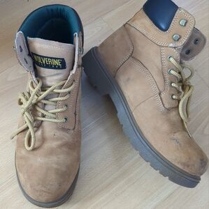 Wolverine Carlsbad‎ Work Boots Size 10.5 W Tan 6" Construction